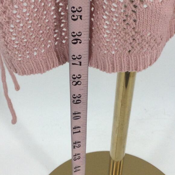 BLOOMCHIC 14-16 1X Plus Pink Heart Pattern Textured Swim Cover Up NWT B97 - Picture 5 of 9